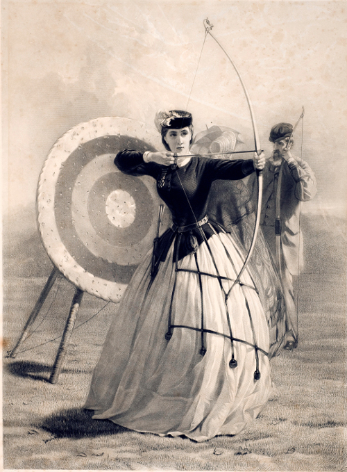 Anglaise tirant à l'arc - Musée de l'Archerie et du Valois