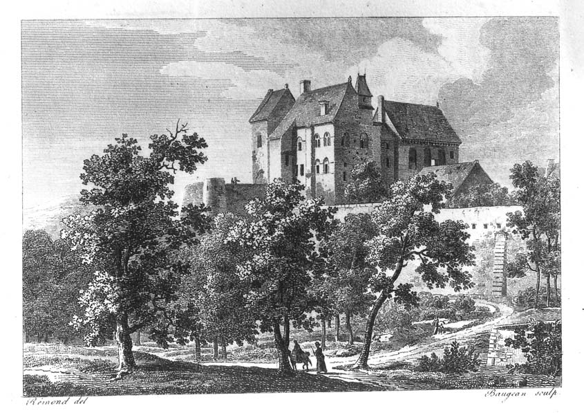 Gravure du château au XIXe siècle