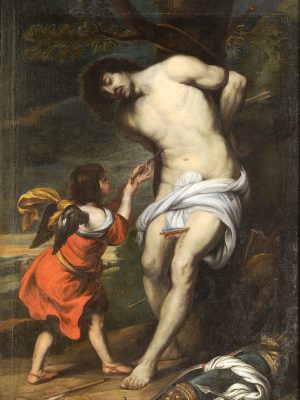 Saint Sébastien soigné par un ange
