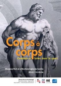 Affiche expo corps à corps au musée d'art et d'archéologie de Senlis