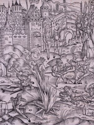 Le siège de Troie, vue générale