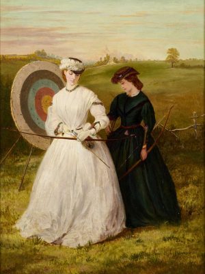 An Archery Lesson de George Edgar Hicks