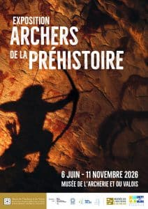 Affiche de l'exposition Archers de la Préhistoire du 6 juin au 11 novembre 2026